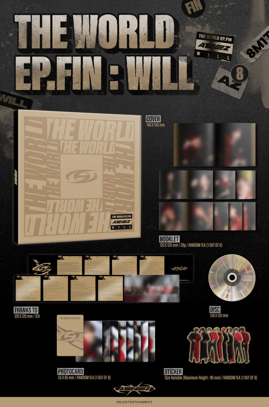 ATEEZ Vol.2 - THE WORLD EP.FIN : WILL (Digipak Version)