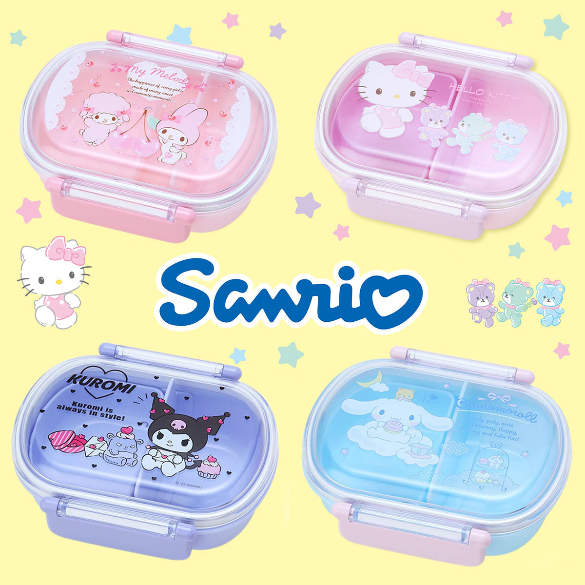 Lunch Box - Sanrio Characters 360ml (Japan Edition)