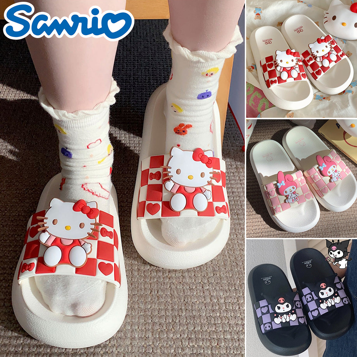 Slipper - Sanrio Hello Kitty/My Melody/Kuromi