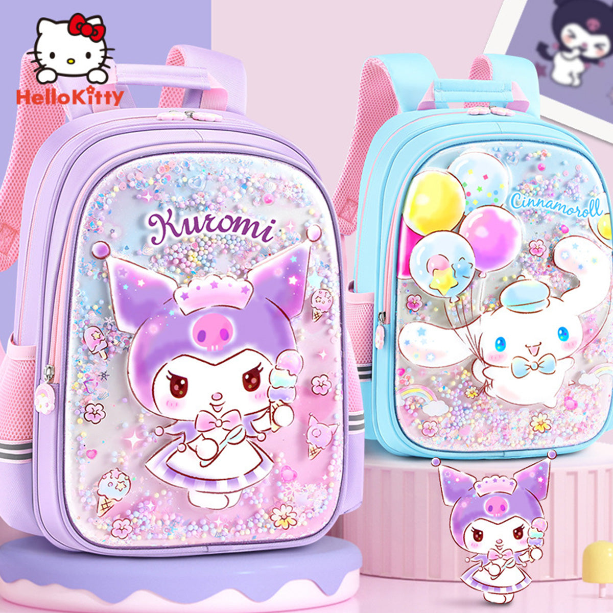 Backpack Sanrio Characters Sparkle