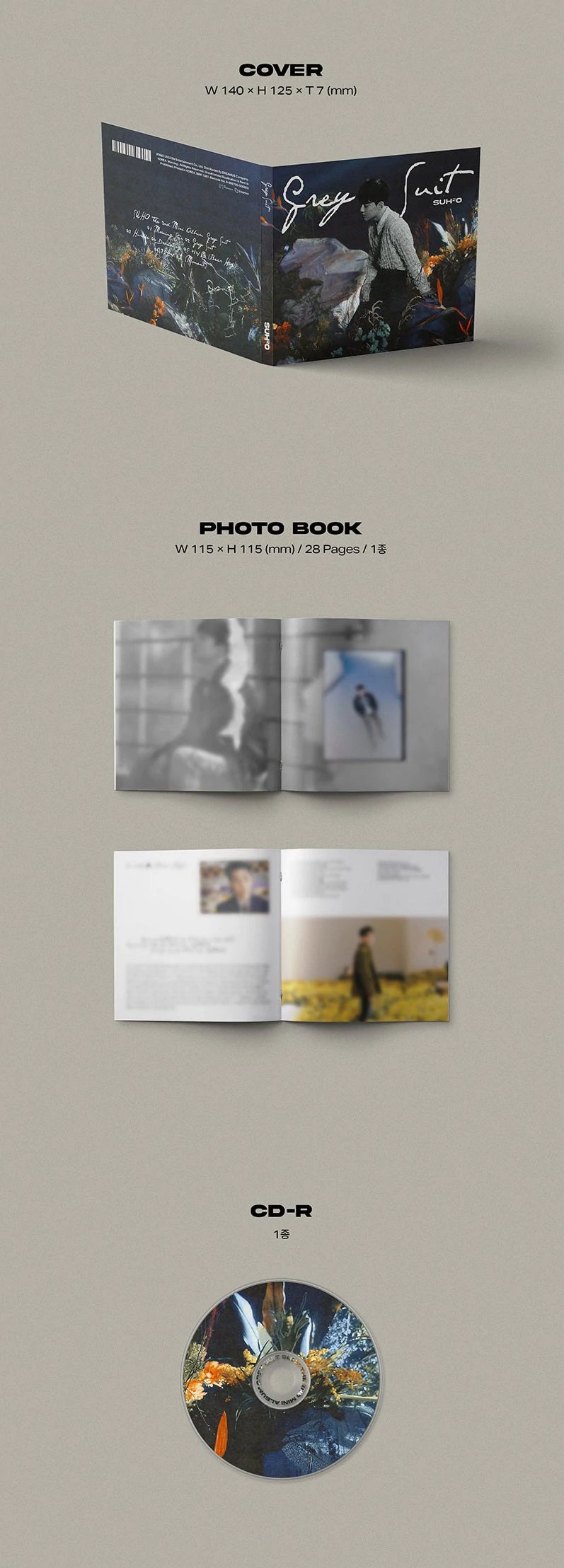 EXO: Suho Mini Album Vol. 2 - Grey Suit (Digipack Version)