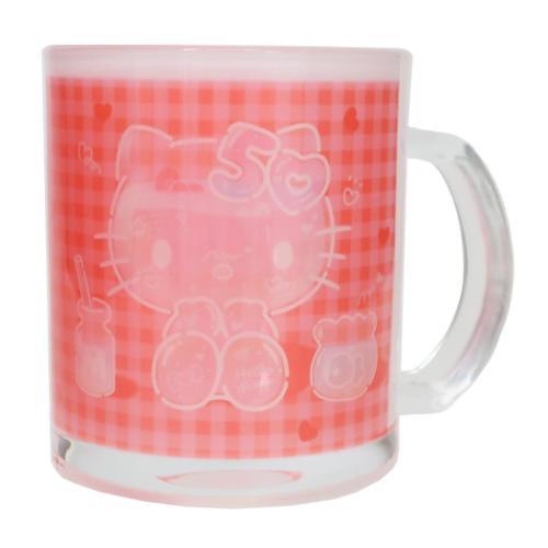 Glass Mug - Sanrio Hello Kitty 50th Anniversary (Japan Edition)