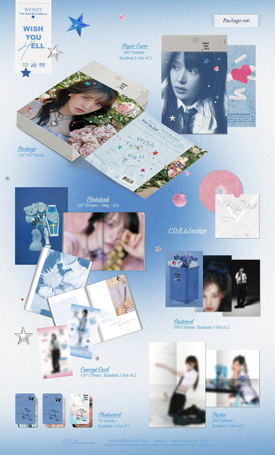 WENDY 2ND MINI ALBUM - WISH YOU HELL (PACKAGE VERSION)