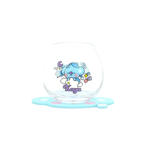 Glass Cup + Coaster Japan BT21