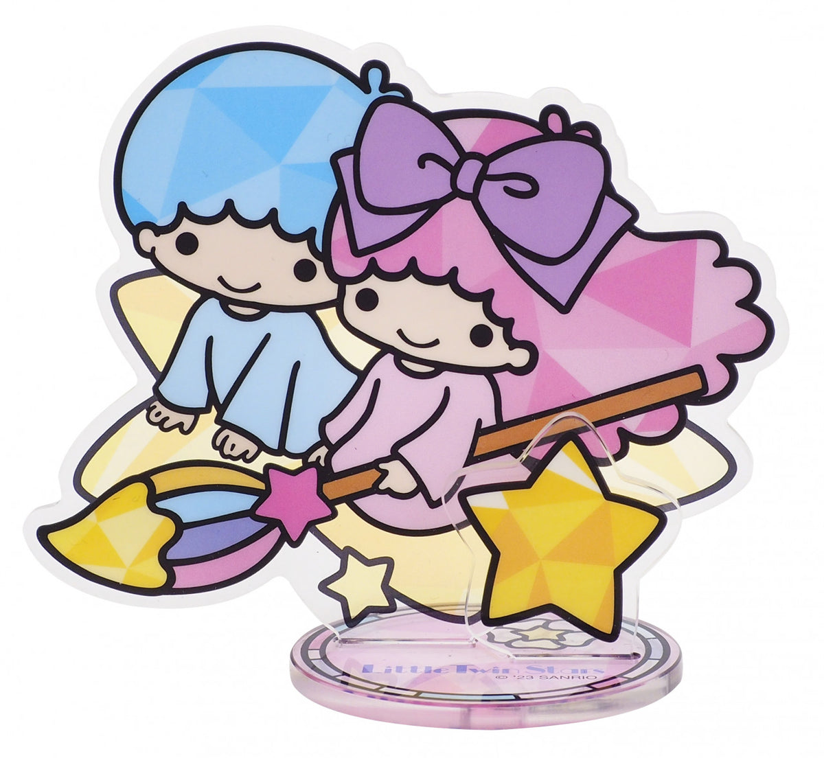 Acrylic Stand - Sanrio Little Twin Stars /Minna No Tabo Stained Glass Design (Hong Kong Edition)