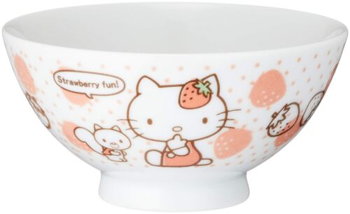 Bowl - Ceramic Hello Kitty Strawberry 11cm (Made in Japan)