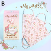 Mask 2D - Sanrio My Melody Sweet Flowers Pink Adult (10 pcs) (Taiwan Edition)