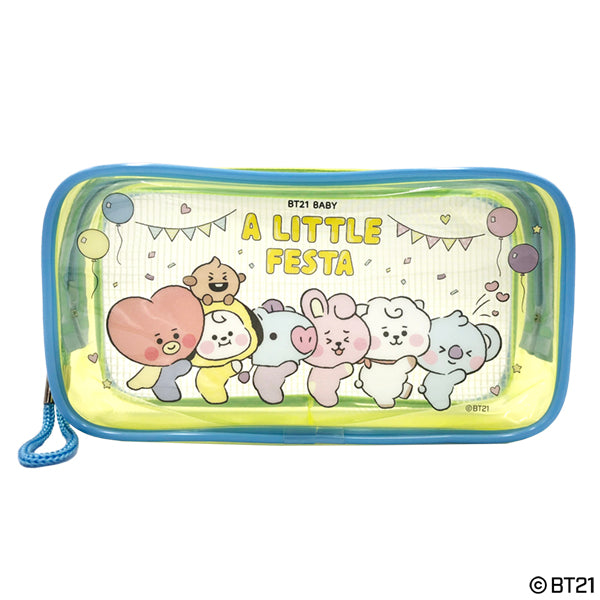 Pencil Pouch Japan BT21 Fluffy Baby / Baby a Little Festa All