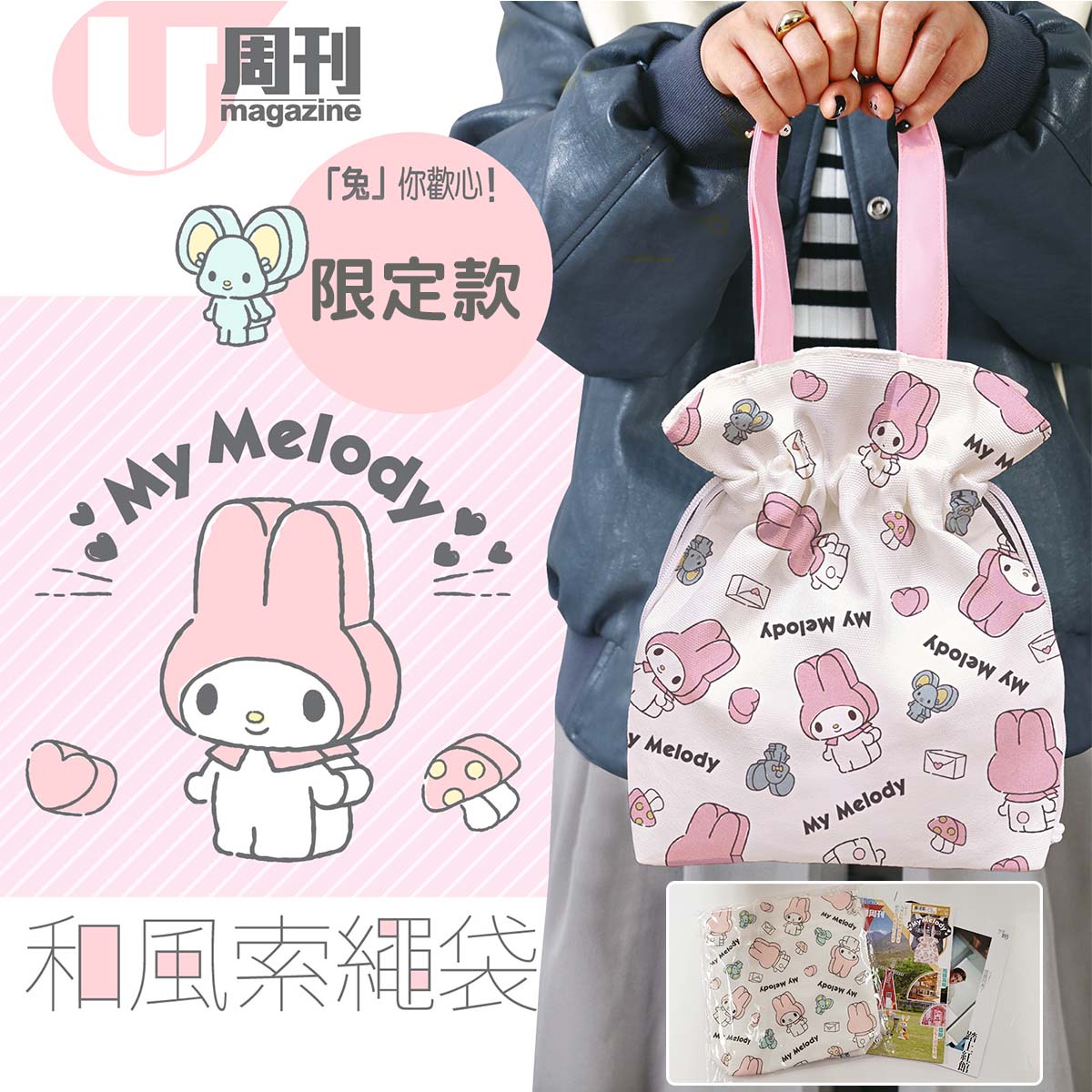 Hand Bag - Sanrio My Melody with U Magazine