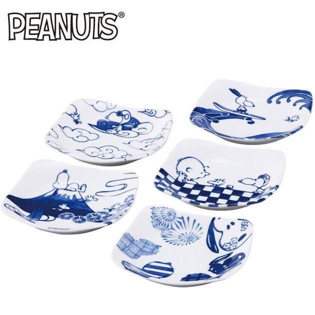 Plate Set - Sometsuke Snoopy 5in1 (Japan Edition)
