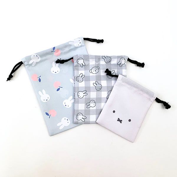 String Bag Sets - Miffy 3in1 Grey (Japan Edition)