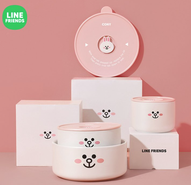 Food Container - Line Friends Sally / Cony 3 Size