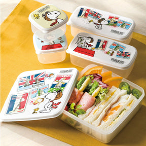 Snoopy Food Container Set Fly 4in1B