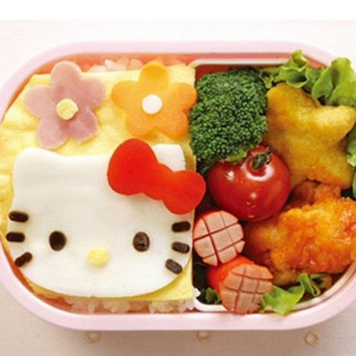 Hello Kitty Rice Cake/Egg/Ham/Cheese Bento Mould