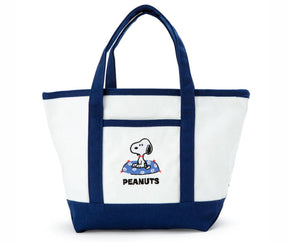 Snoopy Lunch Bag White /Blue Strap