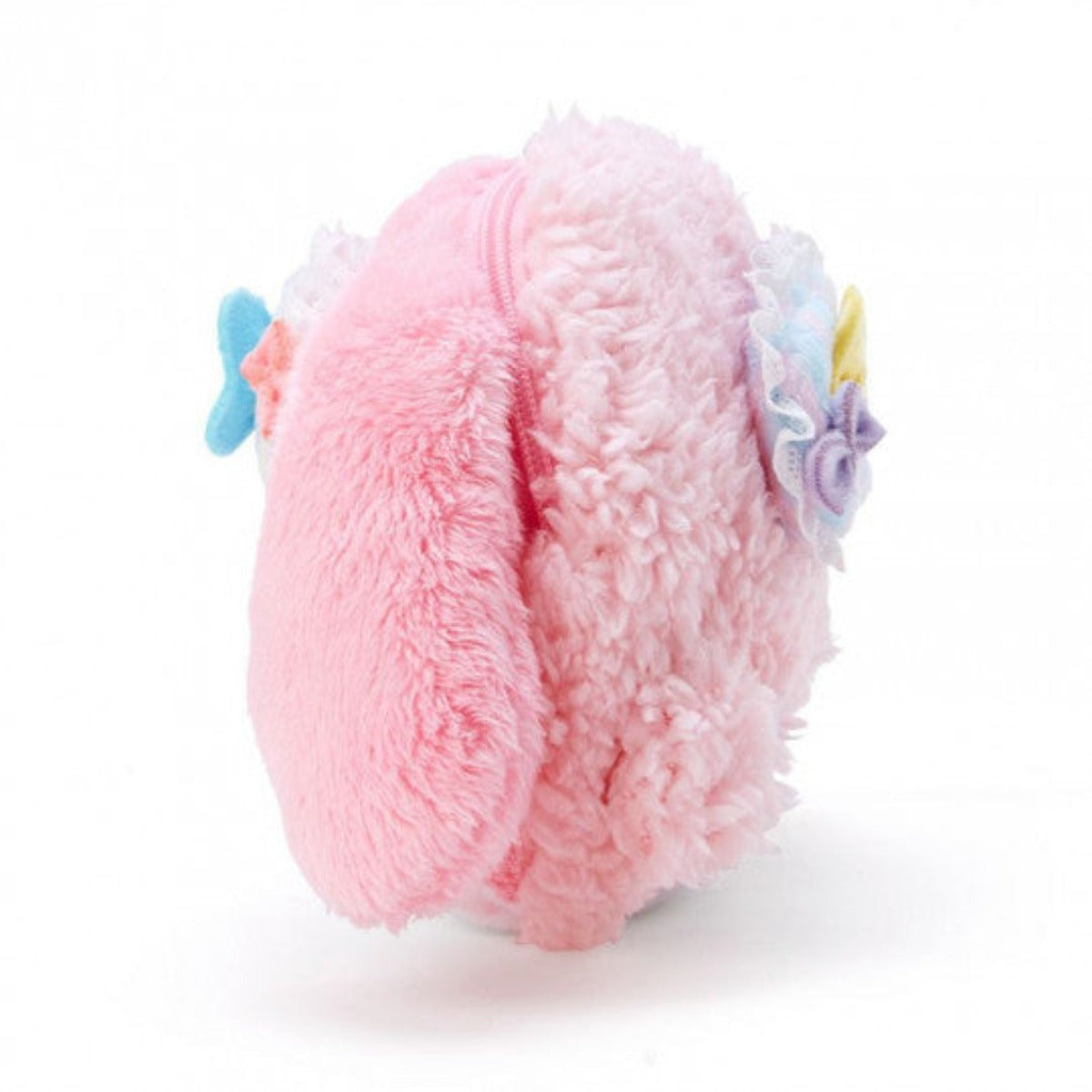 My Melody Pouch Plush Head Pink