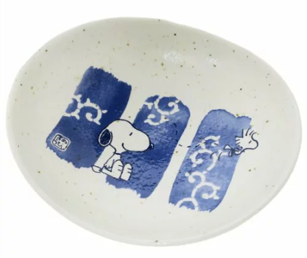 Plate Snoopy Arabesque Oval Mini