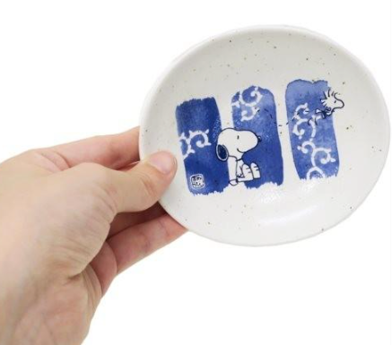 Plate Snoopy Arabesque Oval Mini