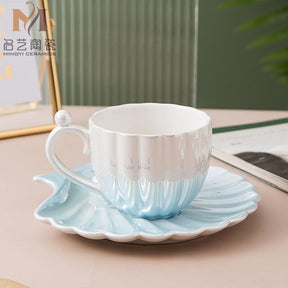 Tea Cup Set - Shell with Pearl