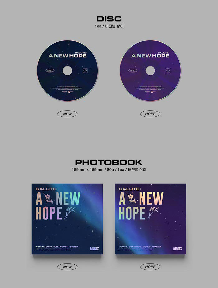 AB6IX EP Album Vol. 3 Repackage - SALUTE : A NEW HOPE (Random Version)