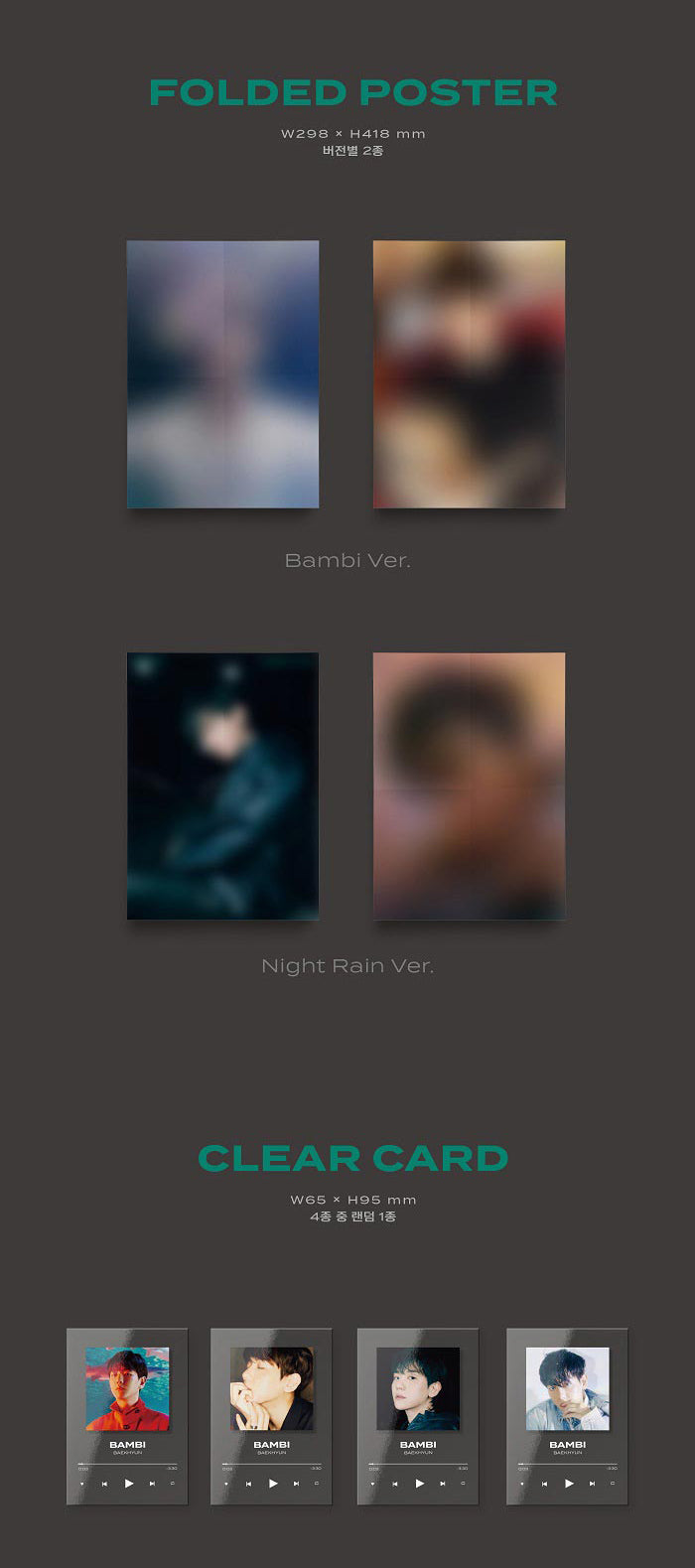 EXO: Baek Hyun Mini Album Vol. 3 - Bambi (Photobook Version) (Random Version)
