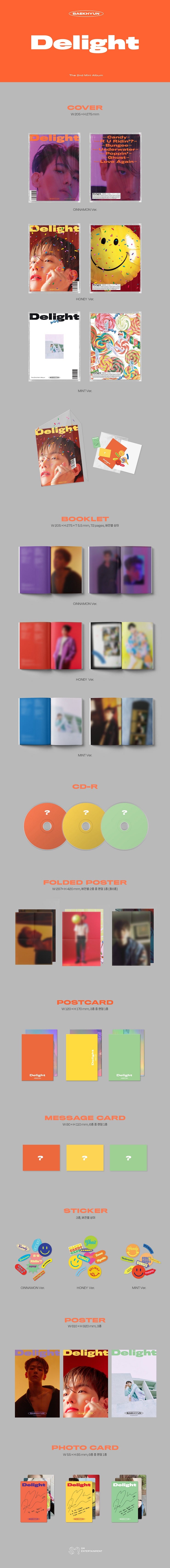 EXO: Baek Hyun Mini Album Vol. 2 - Delight (Random Version)