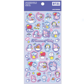 BT21 Sticker Sheets (Schedule Seal) (Japan Edition)