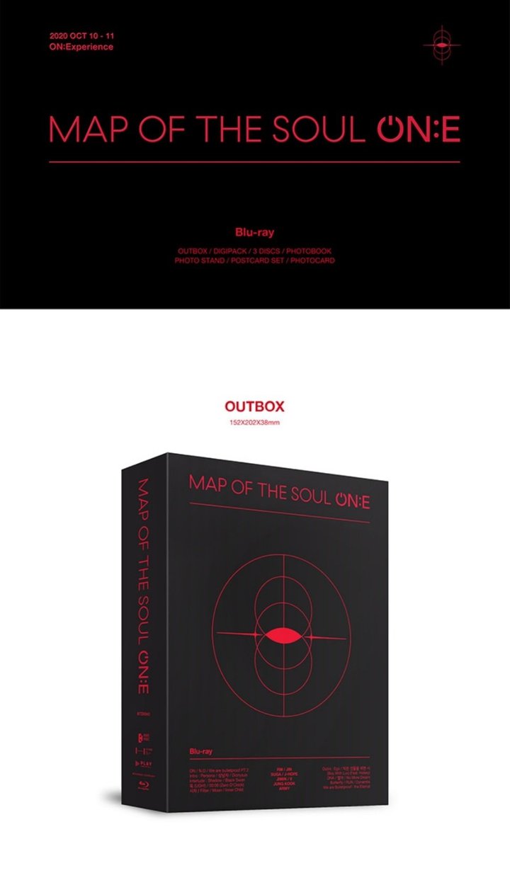 BTS MAP OF THE SOUL ON:E (Blu-ray) (3-Discs)