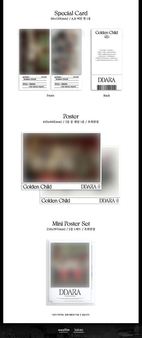 Golden Child Vol. 2 Repackage - DDARA (Random Version)
