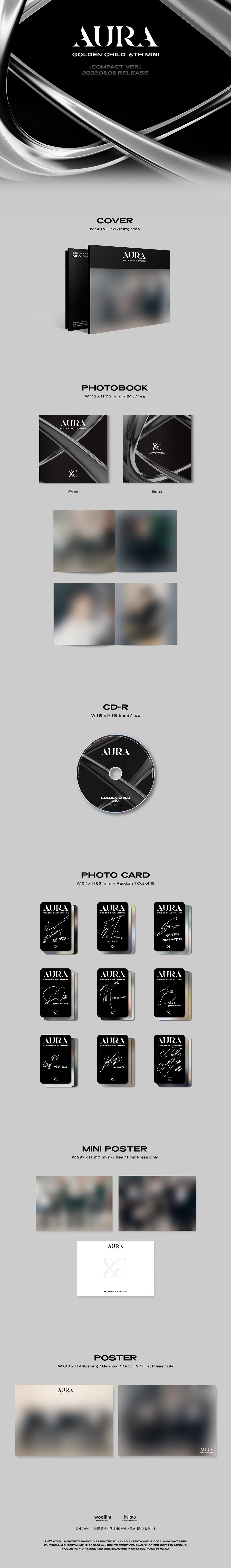 Golden Child Mini Album Vol. 6 - AURA (Compact Version)