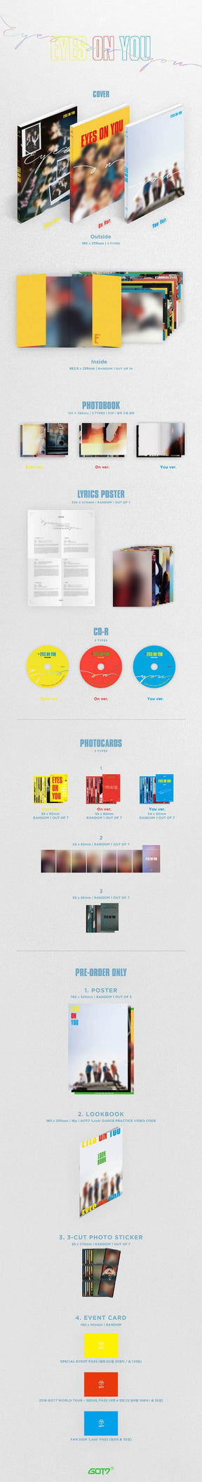GOT7 Mini Album - Eyes on You (Random Version)