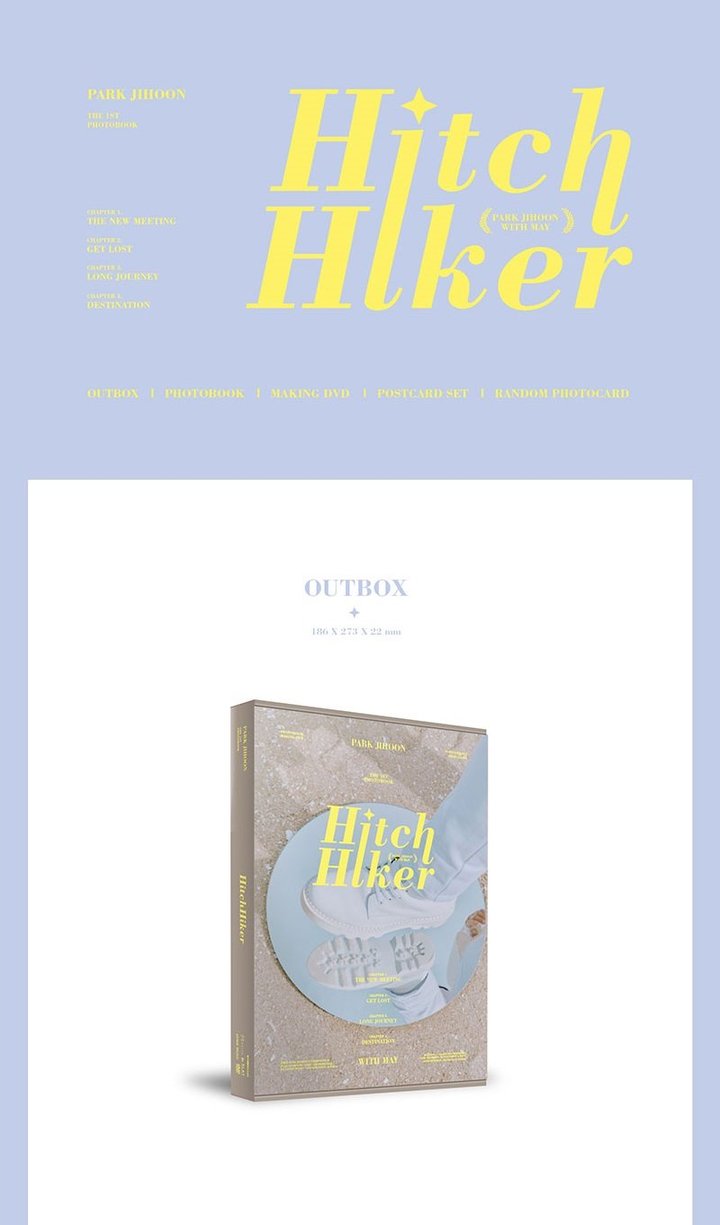 THE 1ST PHOTOBOOK HitchHiker PARK JIHOON WITH MAY