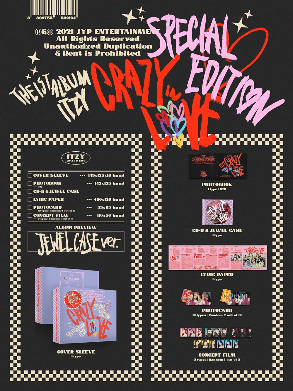 ITZY Vol. 1 - CRAZY IN LOVE Special Edition (Jewel Case Version)