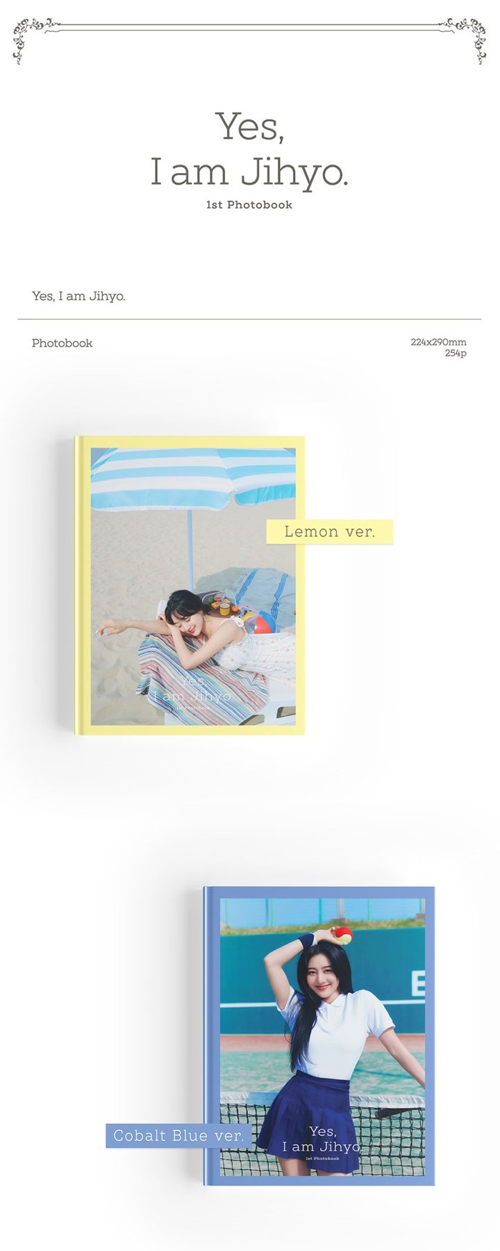 Twice: Jihyo Photobook - Yes, I am Jihyo (Random Version)