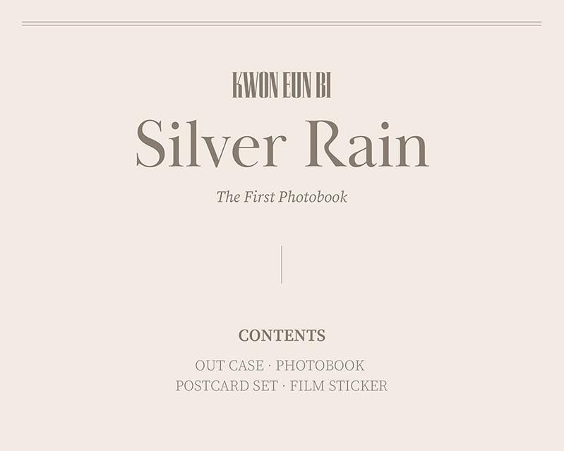 Kwon Eun Bi The First Photobook - Silver Rain