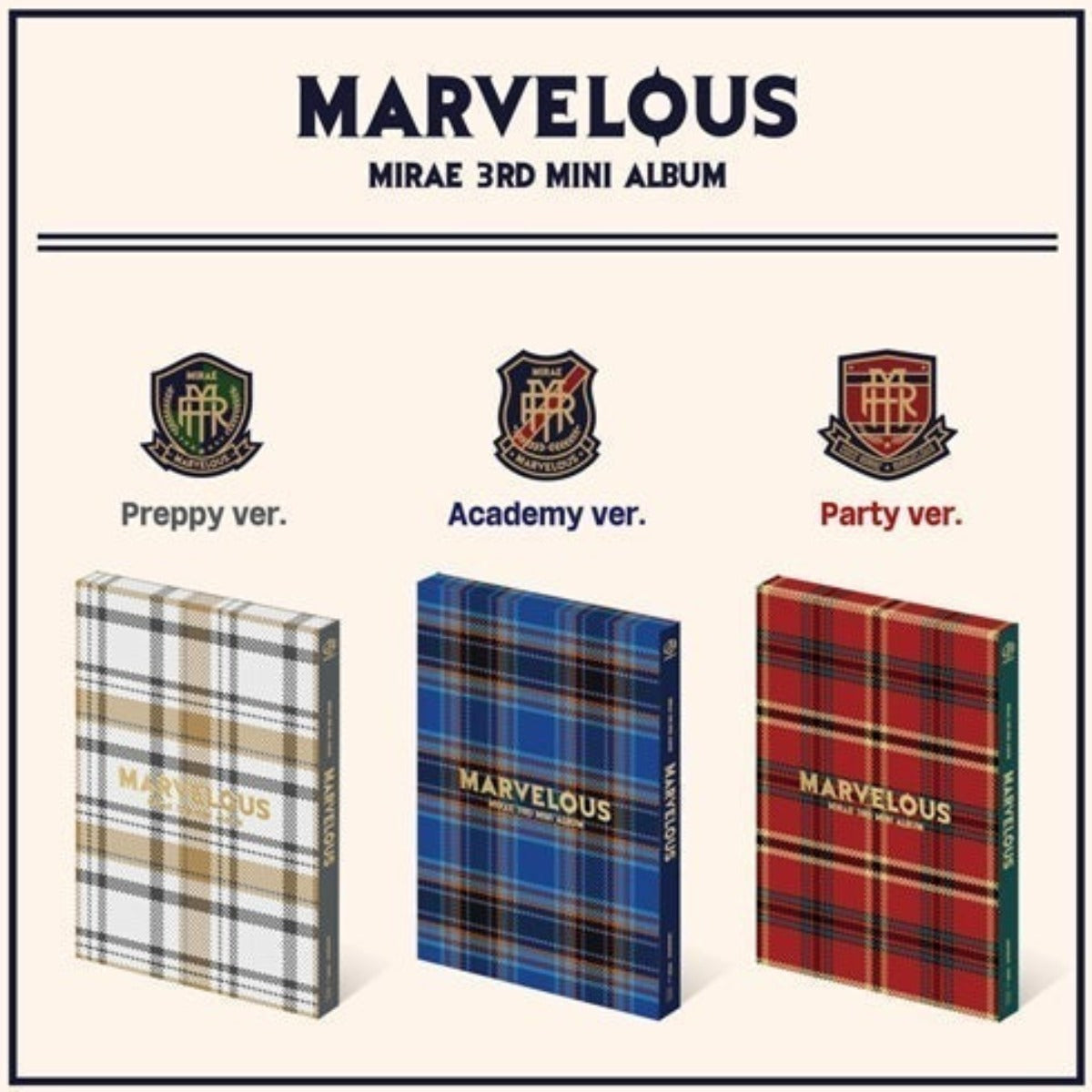 MIRAE Mini Album Vol. 3 - Marvelous (Random Version)