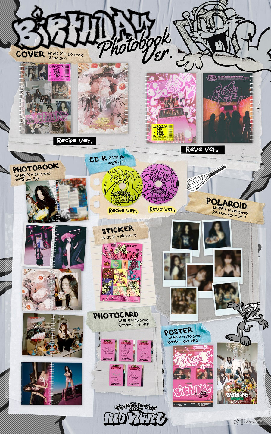 Red Velvet Mini Album - The ReVe Festival 2022 - Birthday (Photobook Version) (Random Version)
