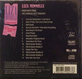 Liza Minnelli - Highlights From The Carnegie Hall Concerts (Ultra HD CD)