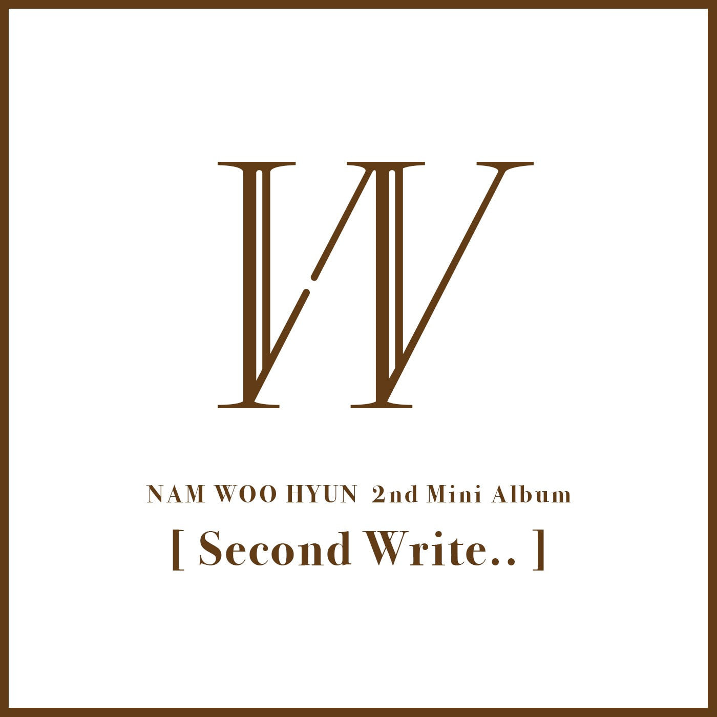 Infinite : Nam Woo Hyun Mini Album Vol. 2 - Second Write.. (Random Version)