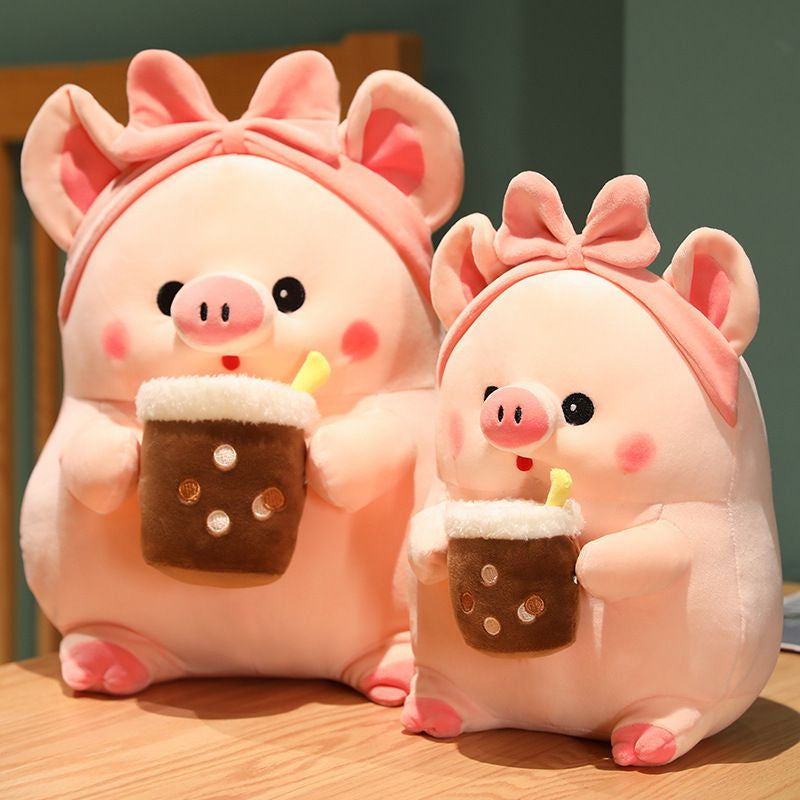 Plush - Drinking Pig (3 size)