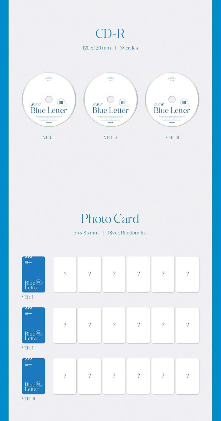 Won Ho Mini Album Vol. 2 - Blue Letter (Random Version)