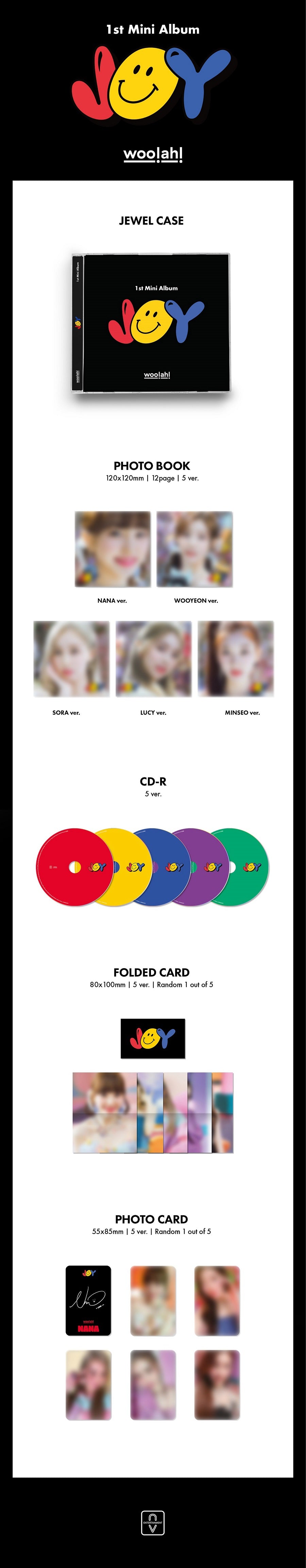 woo!ah! Mini Album Vol. 1 - JOY (Jewel Version) (Limited Edition) (Random Version)