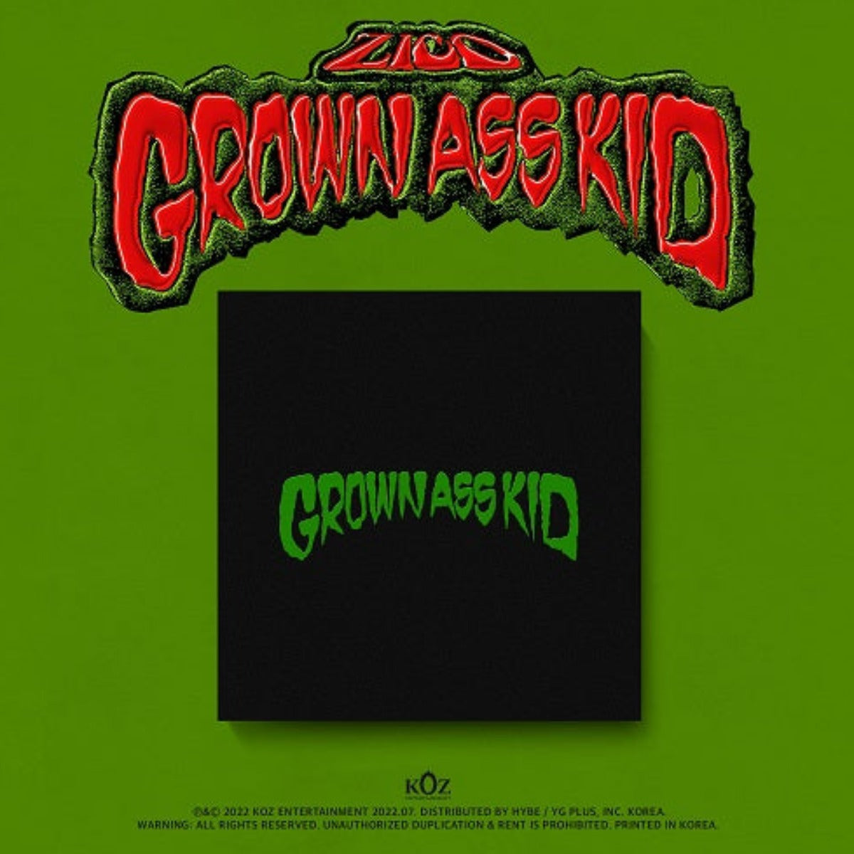 ZICO Mini Album Vol. 4 - Grown Ass Kid